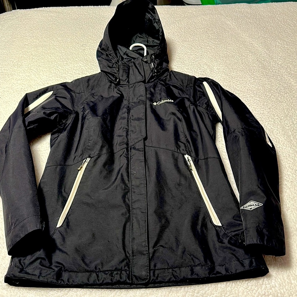 Columbia Ladies Omni-Tech Waterproof Rain Jacket, EUC, Size Small